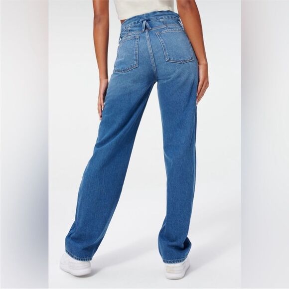 EUC Good American Good ’90s Relaxed Jeans in Indigo057 - Picture 8 of 8